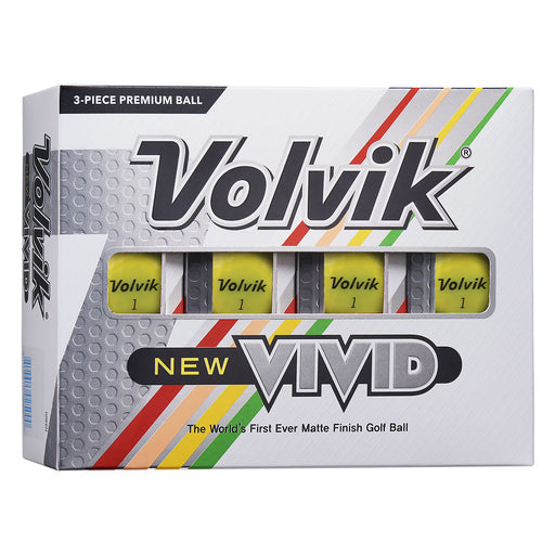 Volvik Vivid Golf Balls 12-Pack - Yellow