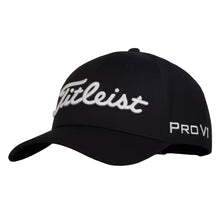 Load image into Gallery viewer, Titleist Tour Performance Mens Golf Hat 2024 - Black/White/One Size
 - 1