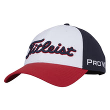 Load image into Gallery viewer, Titleist Tour Performance Mens Golf Hat 2024 - Navy/White/Red/One Size
 - 12