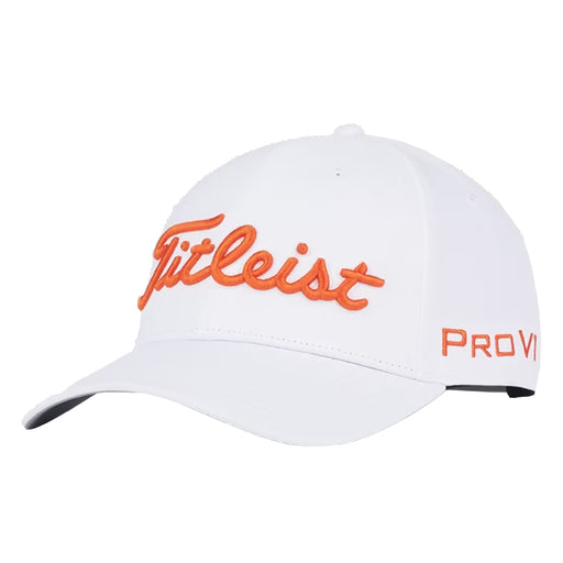 Titleist Tour Performance Mens Golf Hat 2024 - White/Flame/One Size