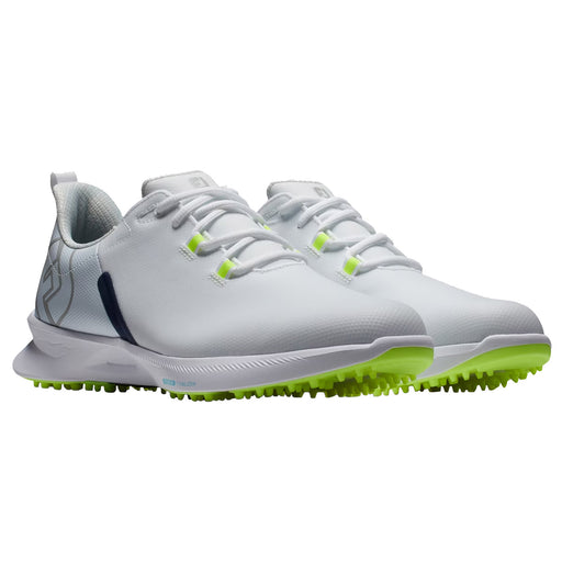FootJoy Fuel Sport Mens Golf Shoes - Wht/Navy/Green/D Medium/13.0