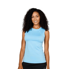 Load image into Gallery viewer, Sofibella UV Colors Womens Sleeveless Tennis Sh - Cloud/2X
 - 2