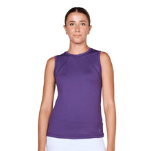 Load image into Gallery viewer, Sofibella UV Colors Womens Sleeveless Tennis Sh - Plum/2X
 - 8
