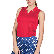 Load image into Gallery viewer, Sofibella Golf Colors Sleeveless Womens Golf Shrt - Roulette/2X
 - 6
