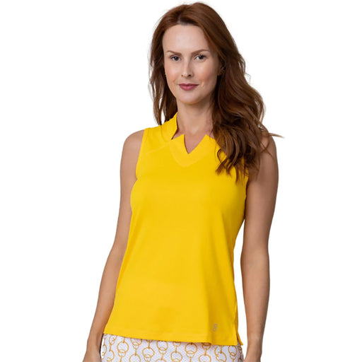 Sofibella Golf Colors Sleeveless Womens Golf Shrt - Yellow/2X