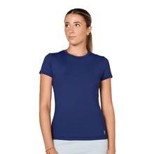 Load image into Gallery viewer, Sofibella UV Colors SS Wmns Tennis Shirt - Navy/2X
 - 8