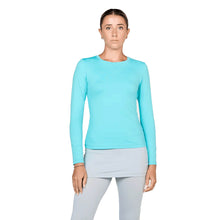 Load image into Gallery viewer, Sofibella UV Colors Womens LS Tennis Shirt - Air/2X
 - 15
