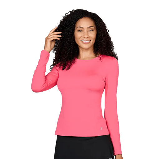 Sofibella UV Colors Womens LS Tennis Shirt - Amore/2X