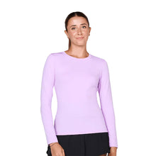 Load image into Gallery viewer, Sofibella UV Colors Womens LS Tennis Shirt - Lavender/2X
 - 3