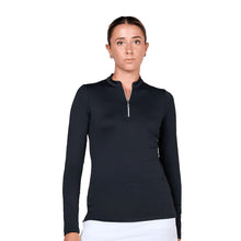 Load image into Gallery viewer, Sofibella  Womens 1/4 Zip Golf Shirt - Black/2X
 - 1