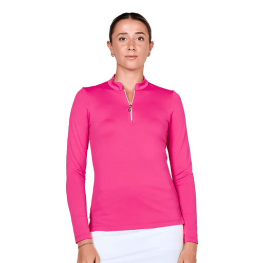 Sofibella  Womens 1/4 Zip Golf Shirt - Girly/2X