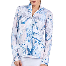 Load image into Gallery viewer, Sofibella Long Sleeve UV Feather Wmns Golf 1/4 Zip - Art Show/2X
 - 7