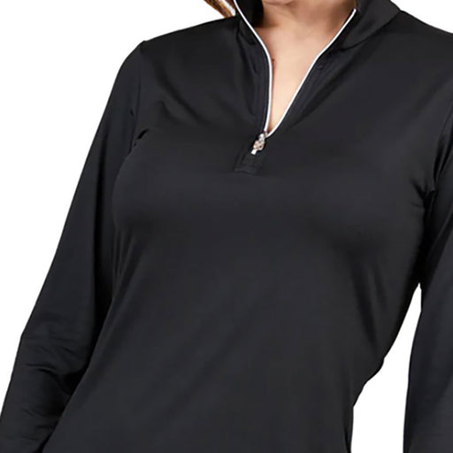 Sofibella Long Sleeve UV Feather Wmns Golf 1/4 Zip