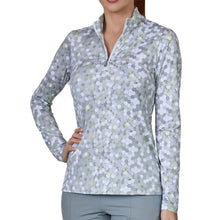 Load image into Gallery viewer, Sofibella Long Sleeve UV Feather Wmns Golf 1/4 Zip - Techno/XS
 - 27