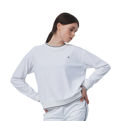 Daily Sports Mare White Womens Golf Sweatshirt - WHITE 100/L