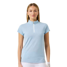 Load image into Gallery viewer, Daily Sports Kim Womens Cap Sleeve Polo - Breezy Blue/XL
 - 3