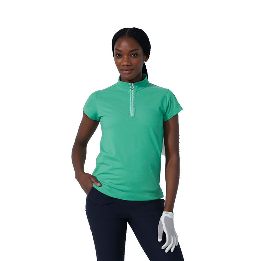 Daily Sports Kim Womens Cap Sleeve Polo - Green/L