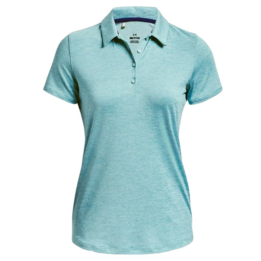 Under Armour Playoff Womens SS Golf Polo - BLUE FOAM 421/XL