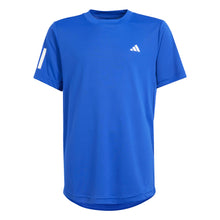 Load image into Gallery viewer, Adidas Club 3-Stripes Boys Tennis Shirt - Semi Lucid Blue/XL
 - 5