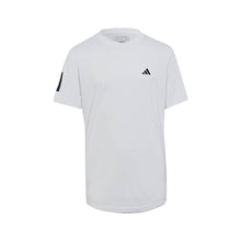 Load image into Gallery viewer, Adidas Club 3-Stripes Boys Tennis Shirt - WHITE 100/XL
 - 3