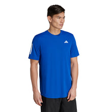 Load image into Gallery viewer, Adidas Club 3 Stripes Mens Tennis Shirt 1 - C ROYAL 400/XXL
 - 7