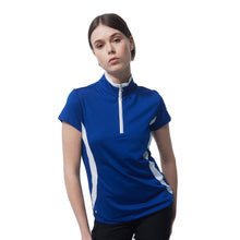 Load image into Gallery viewer, Daily Sports Vichy Womens Cap Sleeve Polo - SPECTRUM BL 570/XL
 - 1