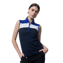 Load image into Gallery viewer, Daily Sports Calais Womens Sleeveless Golf Polo - NAVY 590/XL
 - 1