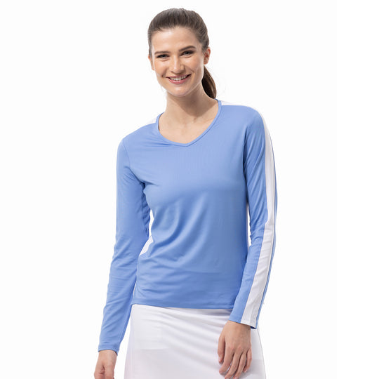 SanSoleil Sunglow Active Womens Tennis Shirt