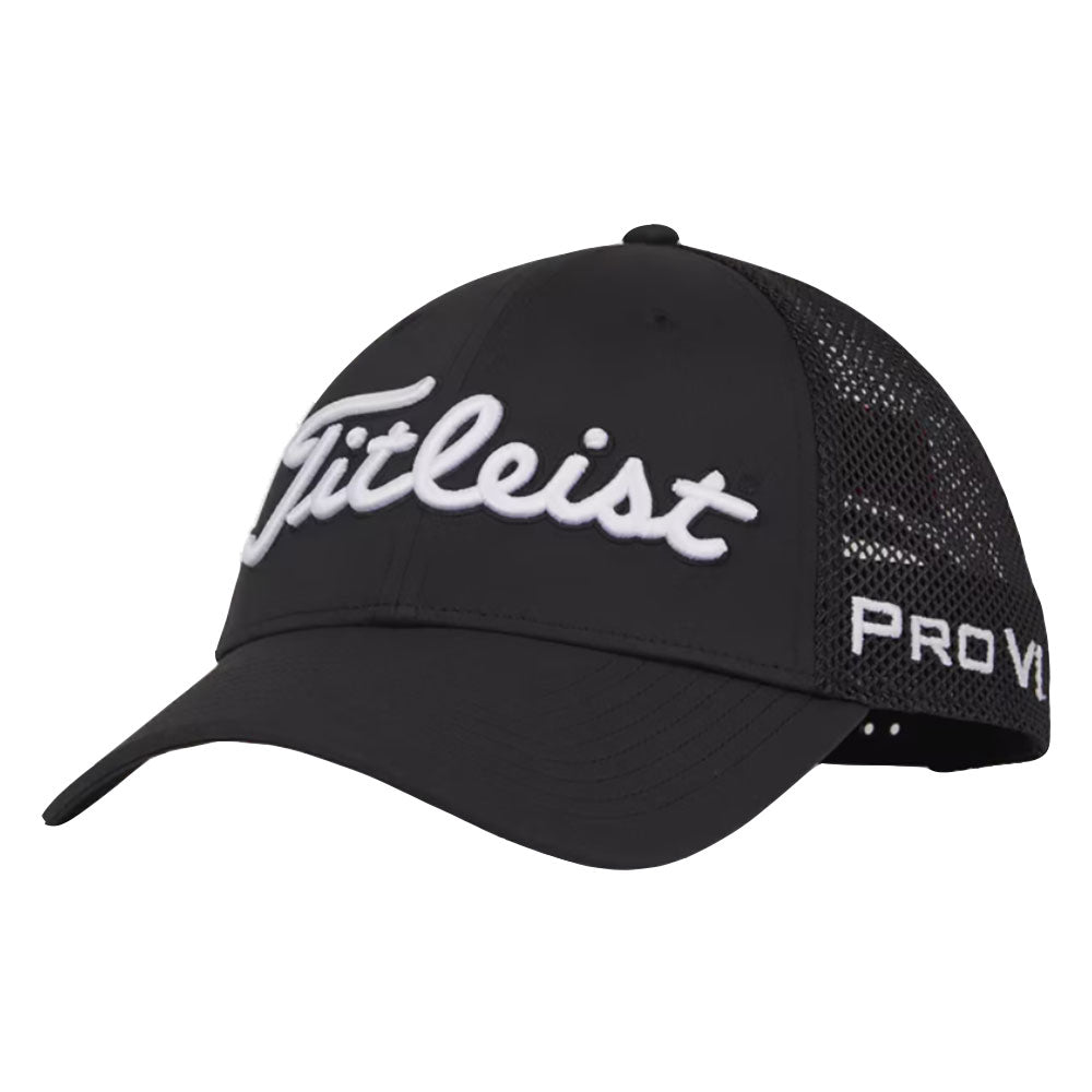 Titleist Tour Performance Mesh Mens Golf Hat 24 - BLACK/WHITE 001/One Size
