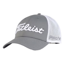 Load image into Gallery viewer, Titleist Tour Performance Mesh Mens Golf Hat 24 - CHARCOL/WHT 0C1/One Size
 - 4