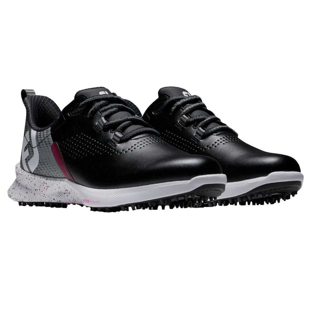 FootJoy Fuel Spikeless Womens Golf Shoes - Black/Pink/B Medium/10.0