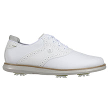 Load image into Gallery viewer, FootJoy Traditions Spiked Womens Golf Shoes - White/2A NARROW/10.0
 - 1
