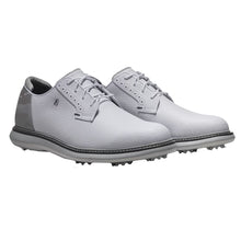Load image into Gallery viewer, FootJoy Traditions Blucher Spiked Mens Golf Shoes - White/Ice Camo/2E WIDE/12.0
 - 5