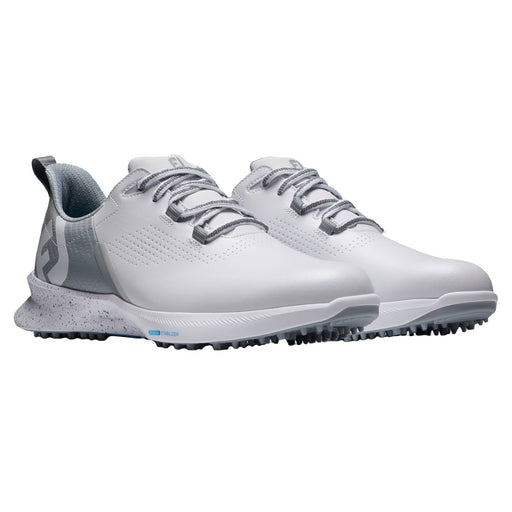 FootJoy Fuel Mens Golf Shoes - White/Grey/2E WIDE/12.0