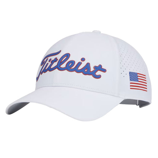 Titleist Players Tech Mens Golf Hat - White/Royal/Red/One Size