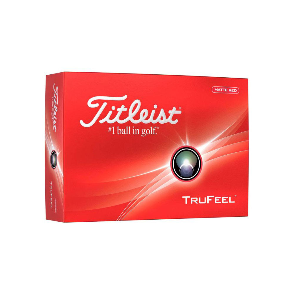 Titleist TruFeel Golf Balls - Dozen - Matte Red