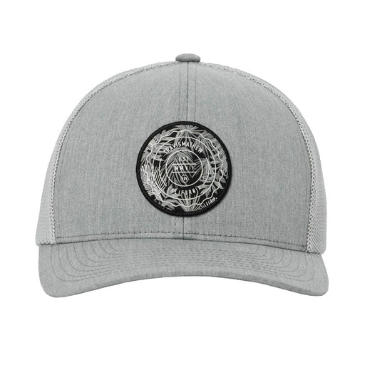 TravisMathew The Patch Floral Mens Golf Hat - Heather Grey/One Size