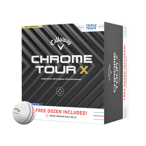 Callaway Chrome Tour X Triple Track Golf Balls - Dozen