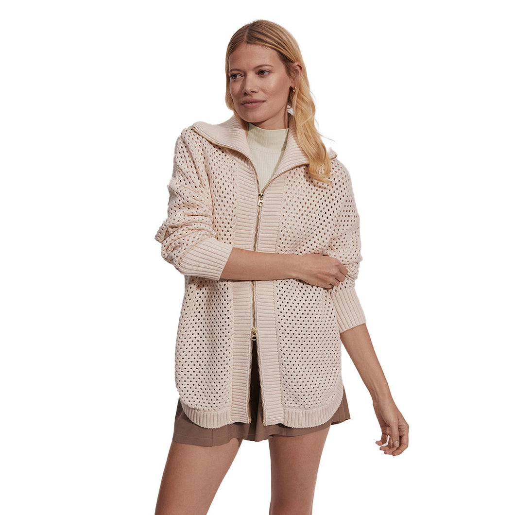 Varley Finn Longline Womens Knit Jacket - Whitecap Grey/L