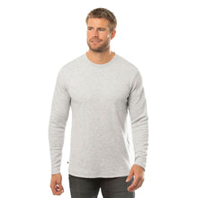 Load image into Gallery viewer, TravisMathew Cloud Waffle Mens Long Sleeve Crew - Hthr Lt Gy 0hlg/XXXL
 - 5