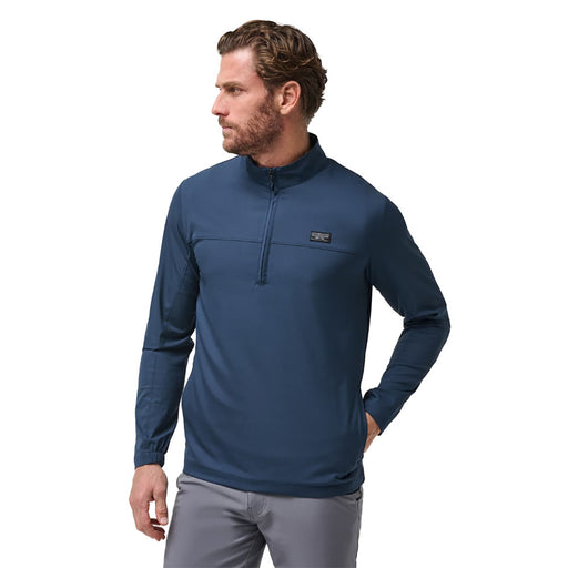 TravisMathew Wanderlust Mens Golf QZ Sweater - Mood Indigo/XXL