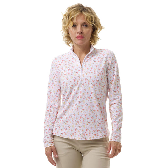 SanSoleil SolTek Lux Mock Womens Long Sleeve Sun Shirt