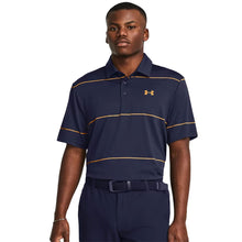 Load image into Gallery viewer, Under Armour Playoff 3.0 Stripe Mens Golf Polo - Navy/Orange/XXL
 - 9
