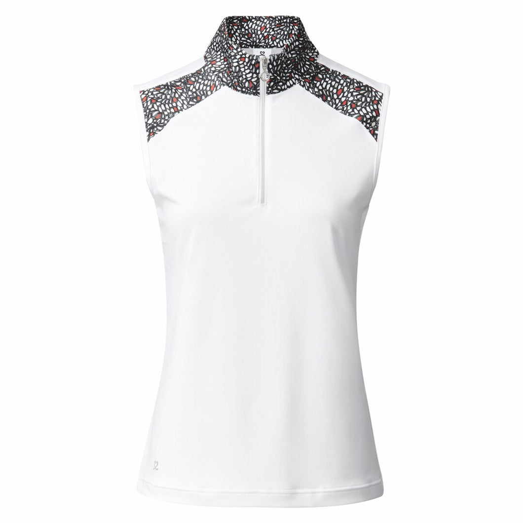 Daily Sports Imola Womens Sleeveless Golf Polo - WHITE 100/L