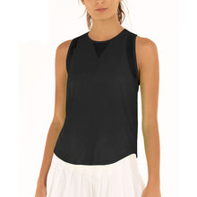 Load image into Gallery viewer, Lucky In Love Chill Out Womens Tennis Tank - BLACK 001/XL
 - 5