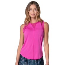 Load image into Gallery viewer, Lucky In Love Chill Out Womens Tennis Tank - Mulberry/XL
 - 9