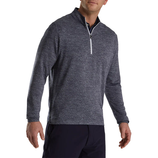 FootJoy Jacquard Texture Mens Golf Midlayer - Navy/XL