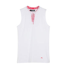 Load image into Gallery viewer, J. Lindeberg Leya Sleeveless Womens Golf Polo - WHITE 0000/L
 - 4