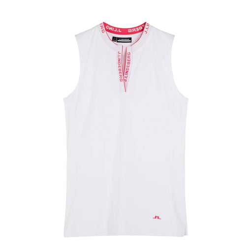 J. Lindeberg Leya Sleeveless Womens Golf Polo - WHITE 0000/L