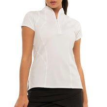 Load image into Gallery viewer, Lucky In Love Win the Day Womens SS Golf Polo - WHITE 110/XL
 - 5